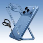 ChubbyArmor LiteGo - Ultra-Thin Metal Bumper Case With Lens Protector & GripRing Phone Stand For iPhone 17 - Image 12