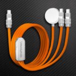 ChubbyCable Tri-Flex:  100W 3-in-1 Fast Charging Cable with Soft Silicone & Apple Watch Charger - Image 8